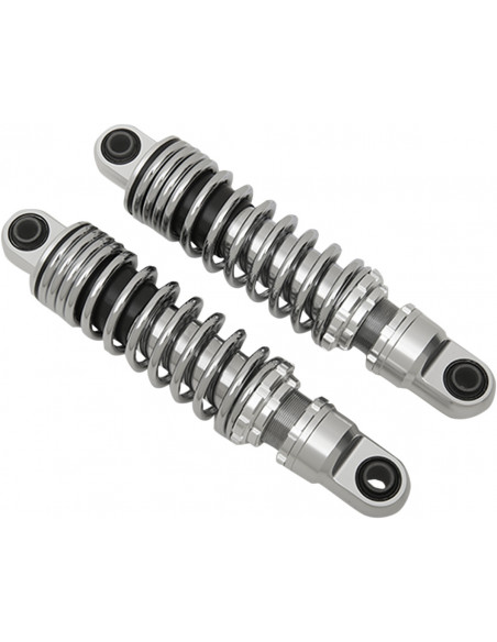 11" chrome shock absorbers...