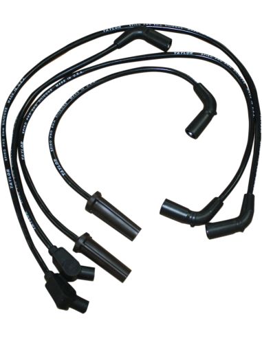 Black spark plug cables Accel 8mm for Touring M8 from 2017 to 2022