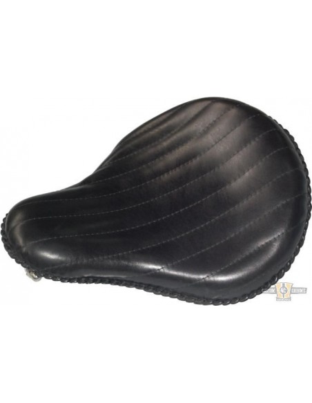 Single wide saddle in black leather