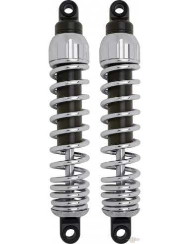 Shock absorbers 12,5'' chrome Prog. susp. 444