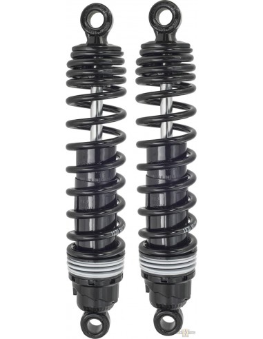 Shock absorbers 12,5'' black Prog. susp. 412 for Sportster 77 - 16