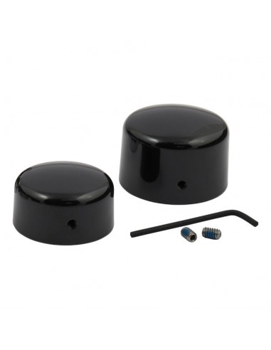 Black rear wheel pin covers