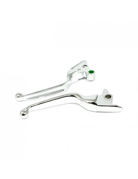 Smooth chrome levers for Softail recent