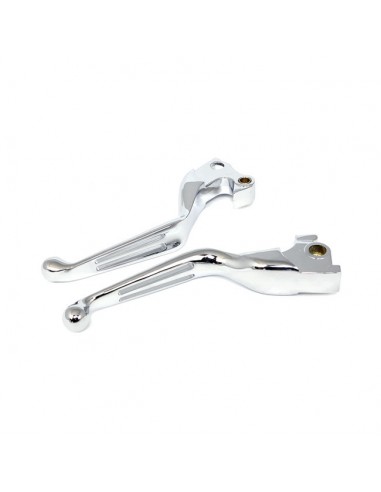 Chrome levers 2 slots for sportster recent