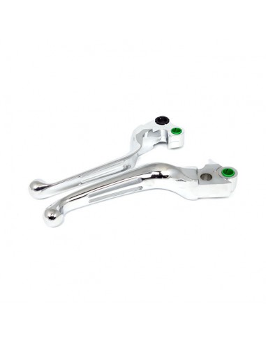 Chrome levers 2 slots for Dyna