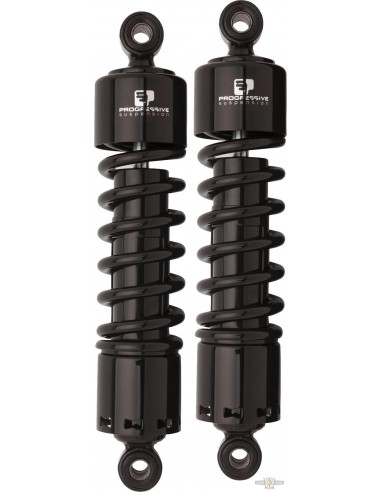 Shock absorbers 13" black Prog. susp. 412