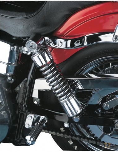 Shock absorbers 14,5" chrome - Custom Chrome - spring in sight