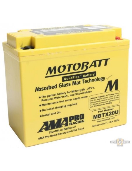 Battery MOTOBATT - yellow DYNA