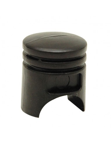 Piston valve caps black