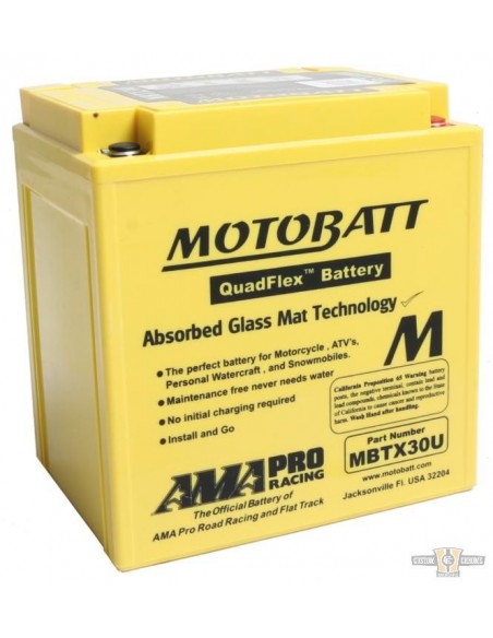 Battery MOTOBATT - yellow TOURING