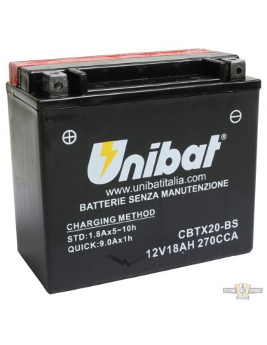 UNIBAT BATTERY CBTX20-BS BUELL