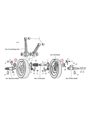 Big Twin Connecting Rod Pin Nuts - sold in pairs