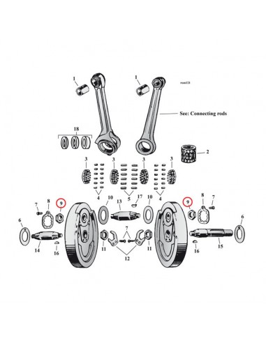 Connecting rod pin nuts? sold in pairs