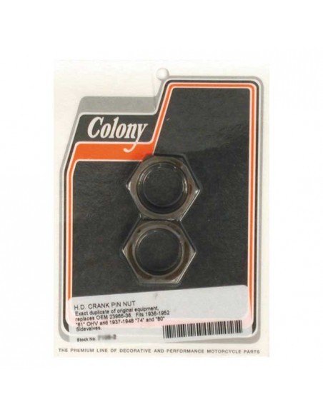 Big Twin Connecting Rod Pin Nuts - sold in pairs