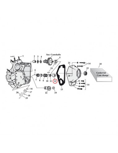 Bronzina Cam ref OEM 25582-73