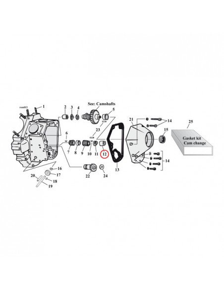 Bronzina Cam rif OEM 25582-54A