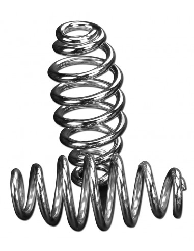 5" cylindrical chrome saddle springs