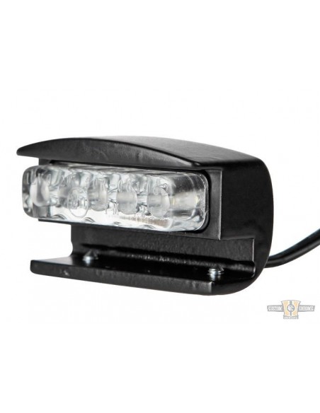 Approved black LED license plate light