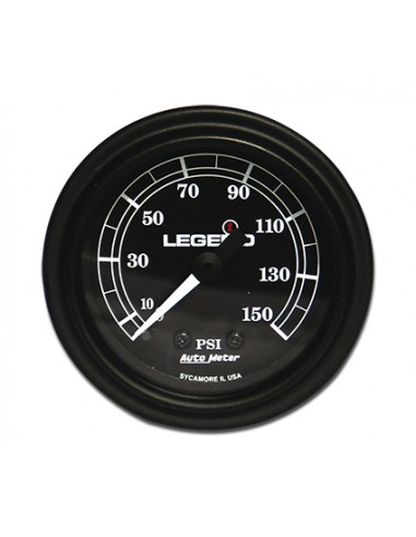 Black background air pressure gauge