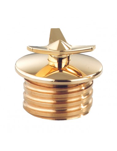 Gasoline cap Kustom Tech spinner - ventilated brass