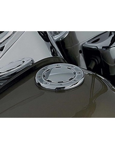 Chromed Kuryakyn non-ventilated petrol cap