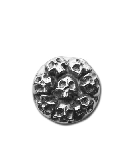 Petrol cap cover Skulls chrome