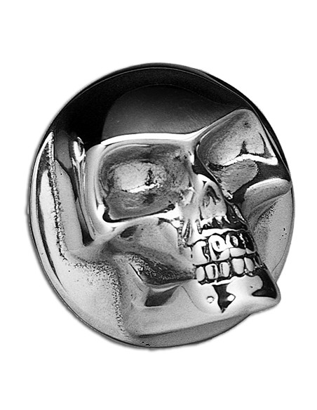 Chromed Skull Petrol Cap Cover