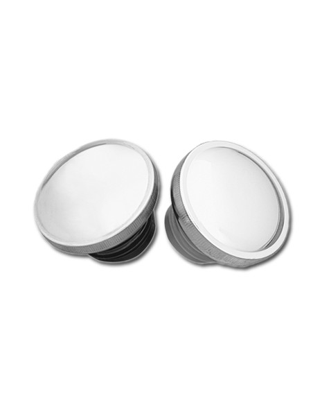 Polished stainless steel ventilated petrol cap