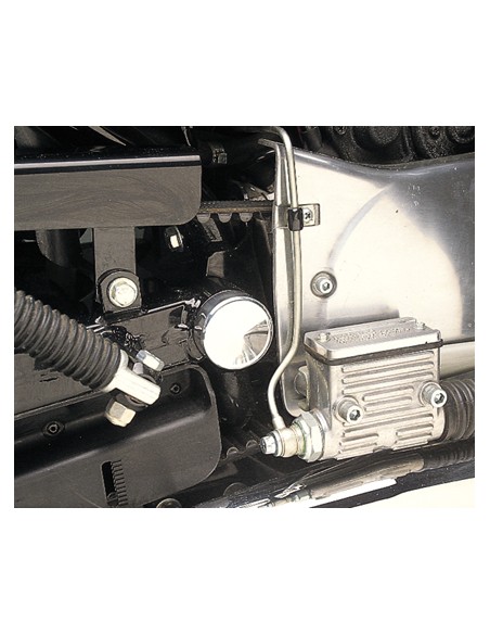 Swingarm/frame pin cover for Sportster - chrome