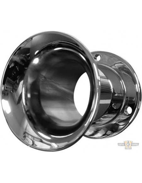 Chromed Hyper Force suction horn for CV carburetors and Delphi injections