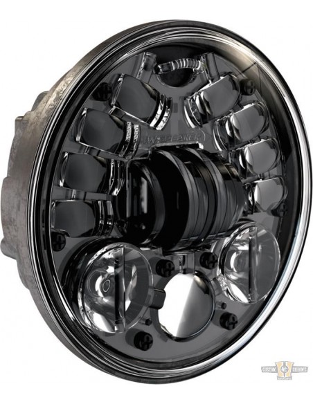 Parabola 5 3/4" LED omologata nera