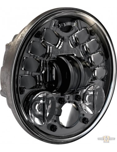 Parabola 5 3/4" LED omologata nera