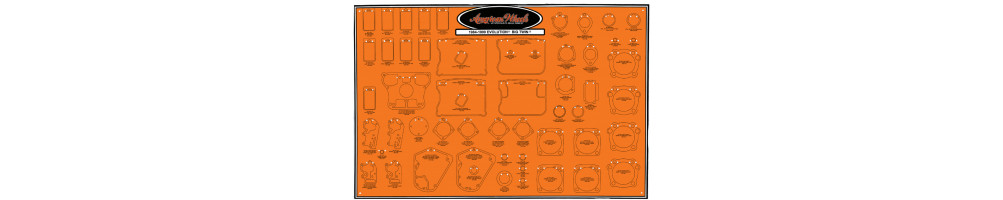 Gasket display panels